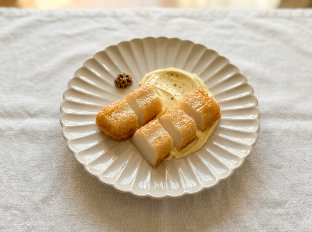 감칠맛 폭발, 홀그레인 머스타드 마요네즈와 어묵